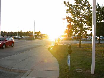 photo of sun 2 degrees above horizon